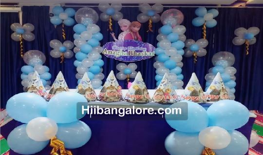 Simple frozen theme birthday decorations bangalore