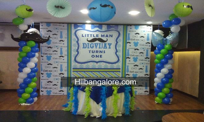 Little man theme decor Bangalore