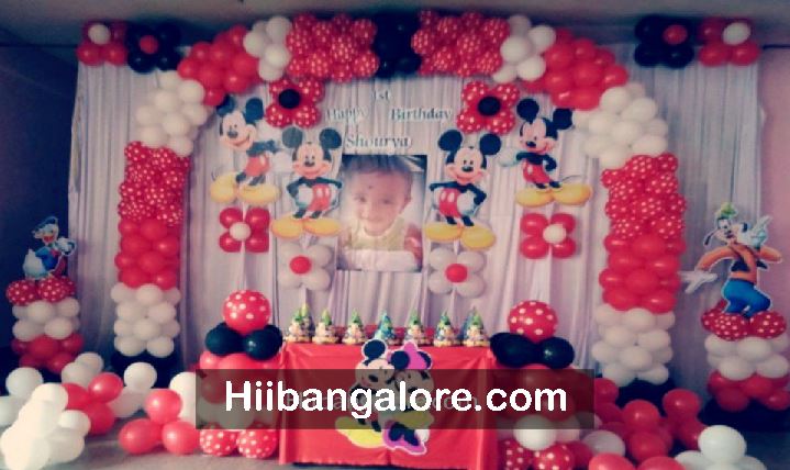 Mickey mouse backdrop theme decoration
