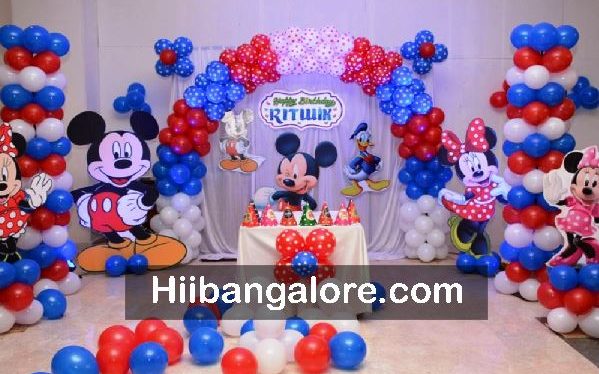 Mickey mouse theme birthday decoration