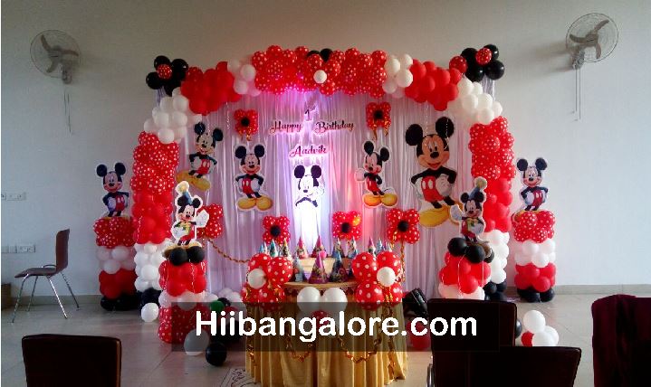 Awesome mickey mouse theme birthday decoration bangalore