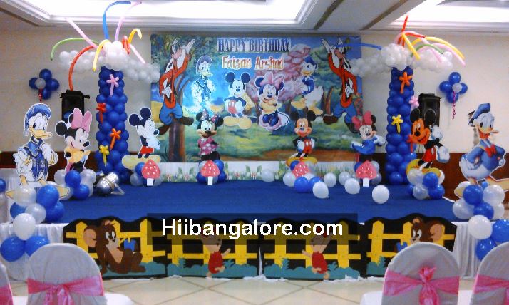 Mickey mouse theme birthday decoration Bangalore