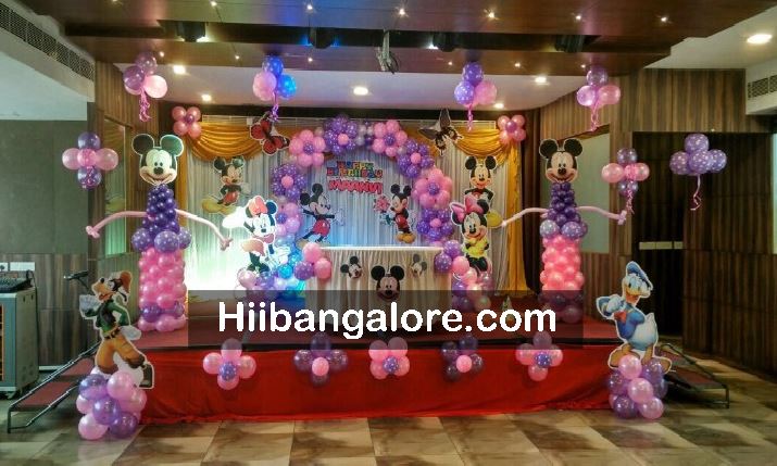 customized minney mouse balloon decoration bangalore