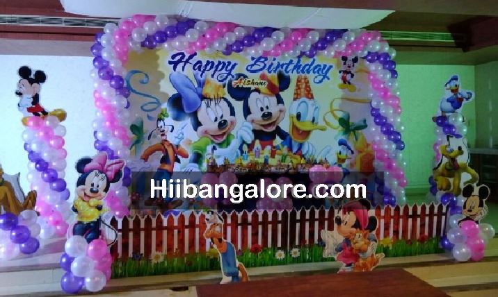 Mickey mouse club house theme decoration Bangalore