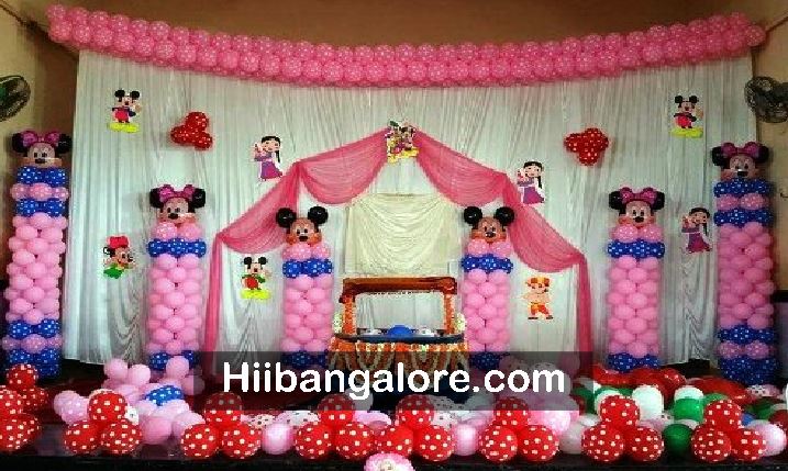 Minney mouse theme naming ceremony bangalore