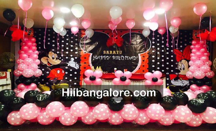 Mickey Mouse Theme Birthday Party Decoration Ideas for your 1st or Half Birthday  Party in Bangalore