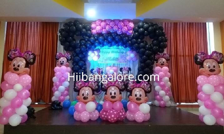 Awesome minney mouse theme birthday decoration bangalore