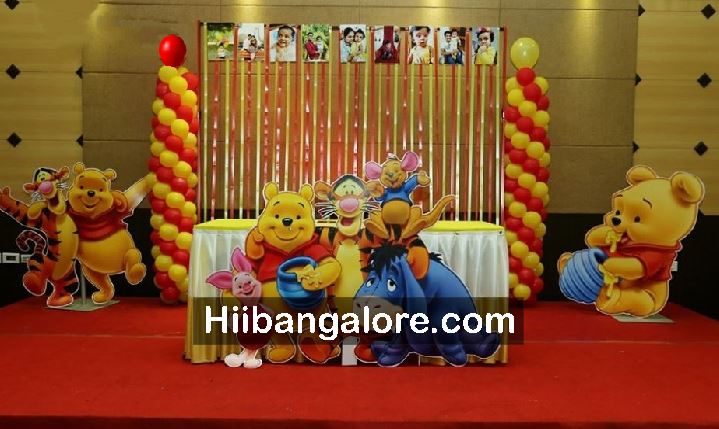 Winnie the pooh backdrop theme decoration Bangalore - Catering services ...