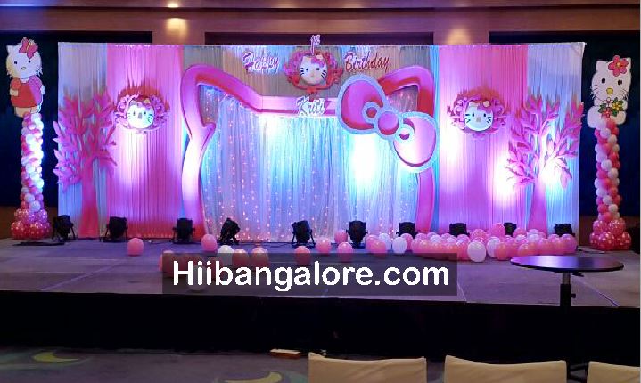 3D hello kitty theme birthday party decoration Bangalore