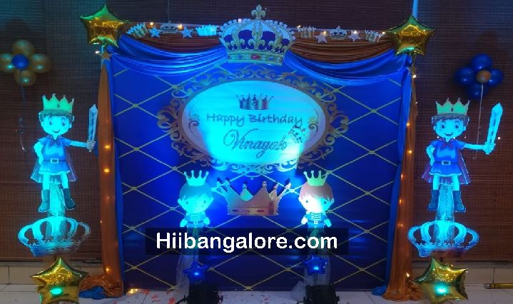 Prince theme balloon decoration bangalore