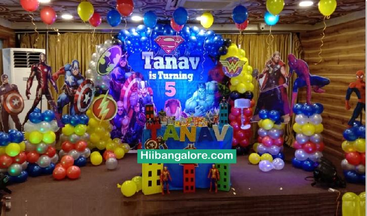 2d Avengers themed birthday party decorators Bangalore