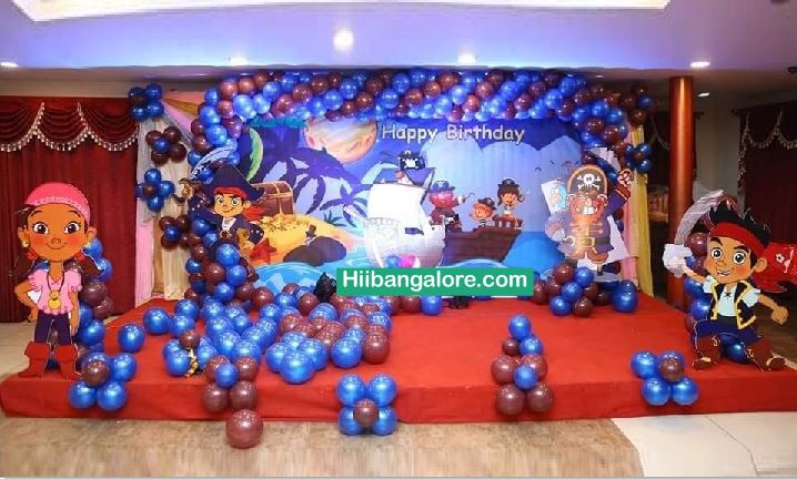 3D Pirates theme birthday party decorators Bangalore