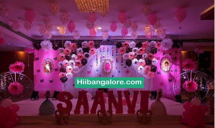 Baby girl crafts work premium birthday party decorators Bangalore