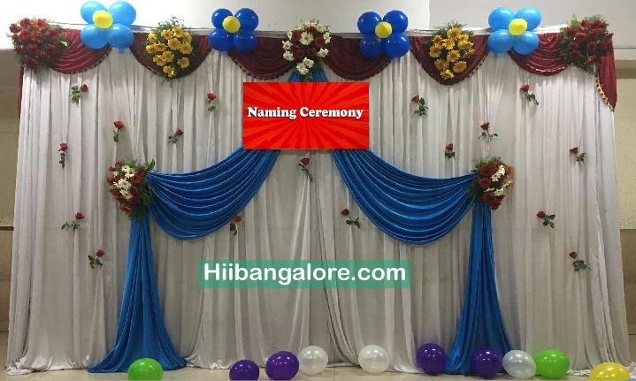 Basic naming ceremony flower decoration Bangalore