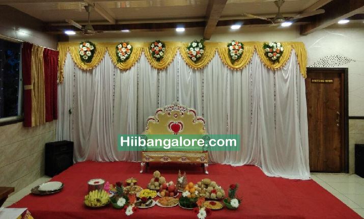 Basic naming ceremony flower decoration in Bangalore