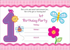 Birthday invitation cards