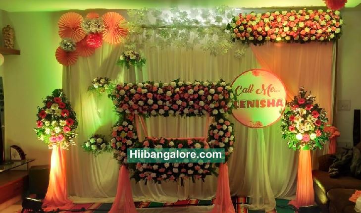 Craftworks naming ceremony floral decoration Bangalore