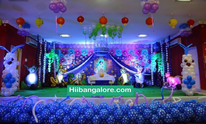 Madagaskar theme premium birthday party balloon decorators Bangalore