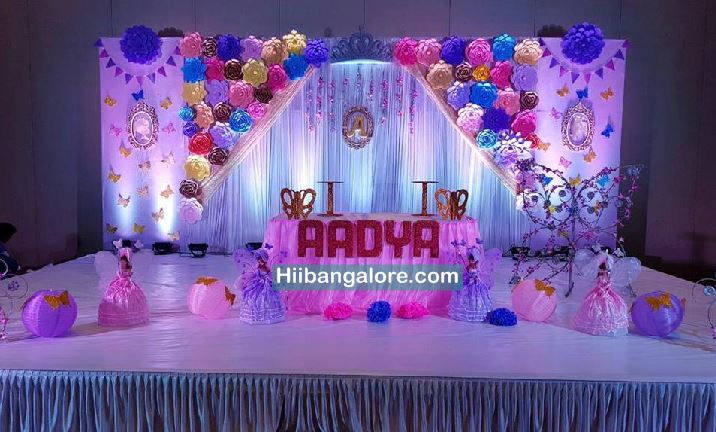 Barbie theme naming ceremony decoration Bangalore