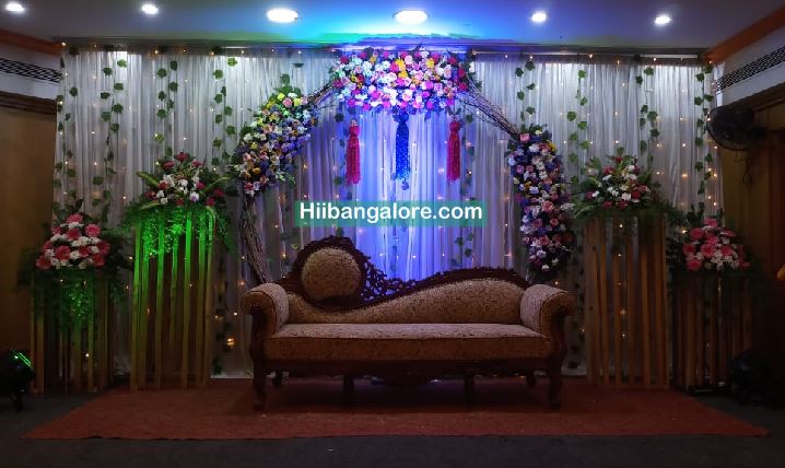 Flower arc naming ceremony decoration Banglaore