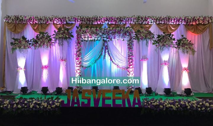 Royal naming ceremony flower decoration Bangalore
