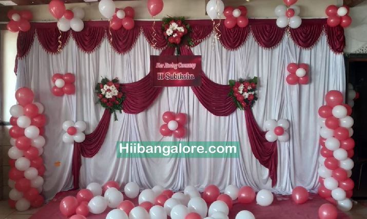 Simple Naming ceremony balloon decoration Bengaluru