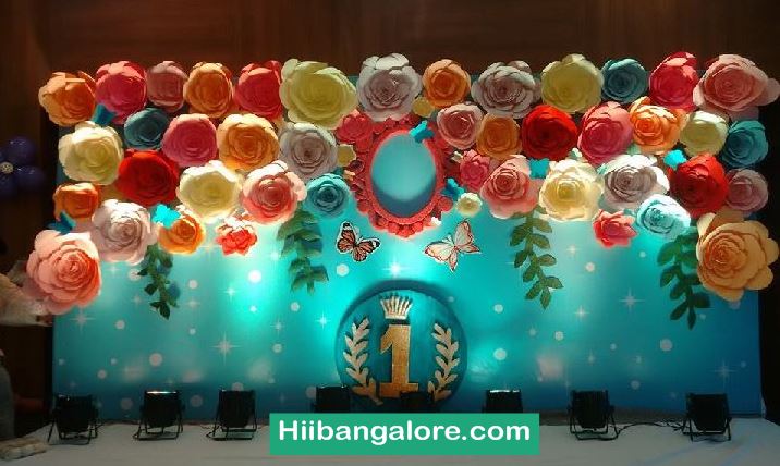 First birthday premium flowers craft decorators Bangalore