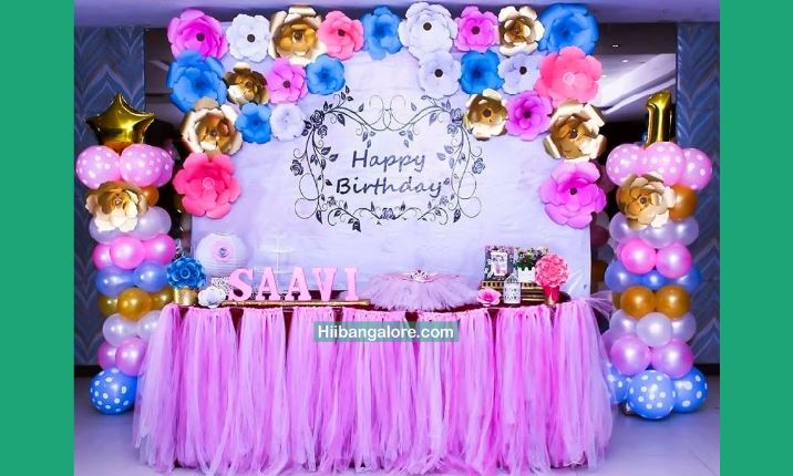 Baby girls crafted birthday party decorators Bangalore