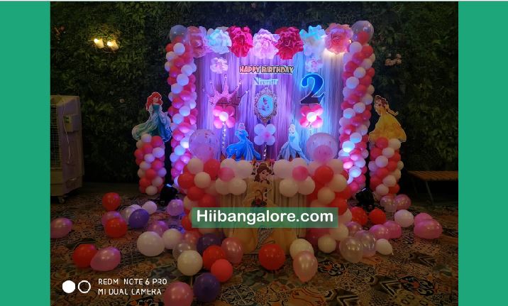 Princess themed crafts birthday party decorators Bangalore