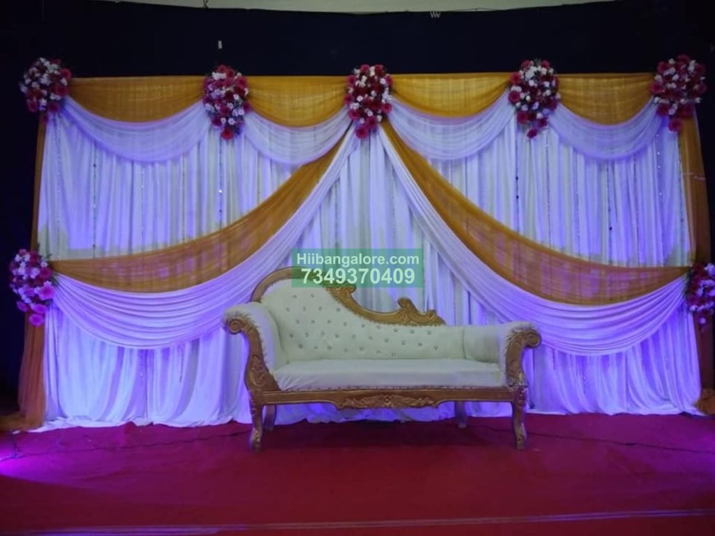 Simple and elegant engagement flower decoration Catering services in
