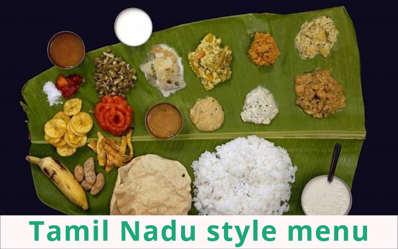 Tamil Nadu style catering menu Bangalore