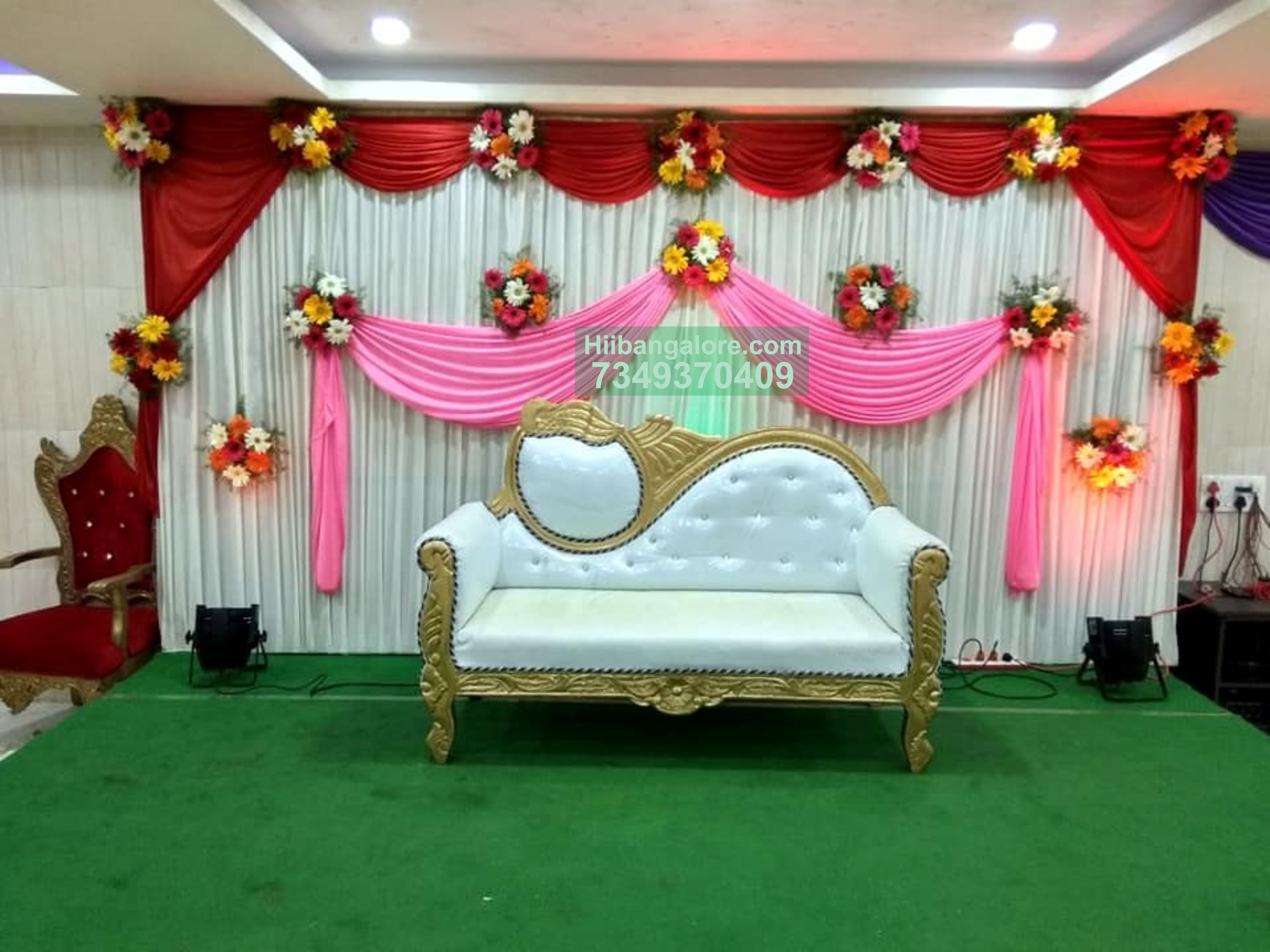 flower decor for engagement Bangalore
