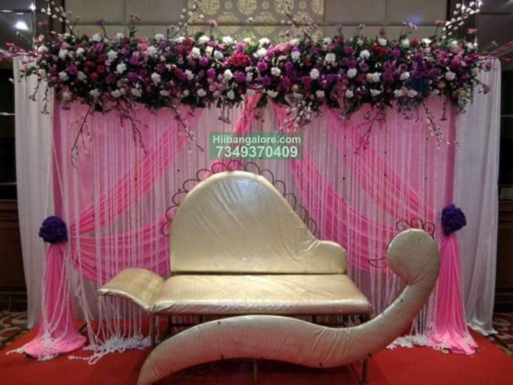 Simple Pink Backdrop Engagement Decoration At Home Best Birthday 