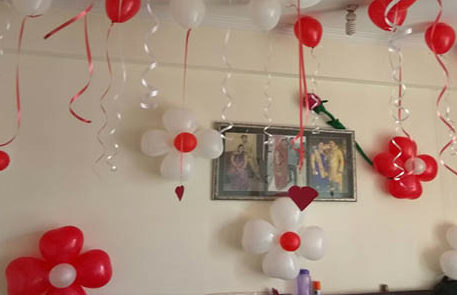 Home Balloon Decorations Best Birthday Party Anisers Decorators Caterers In Bangalore - Birthday Decoration At Home With Balloons