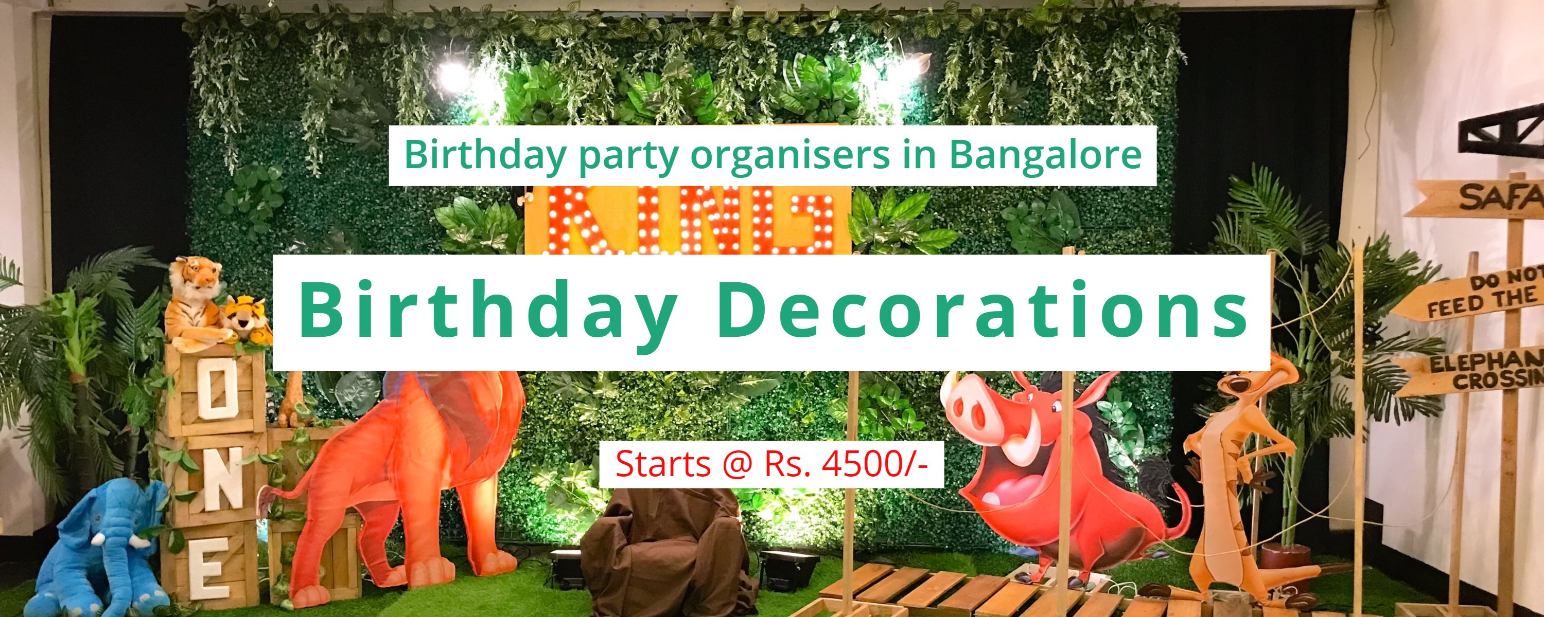 Birthday party decorations in Bangalore