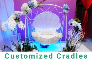 Customized cradles for naming ceremony in Bangalore