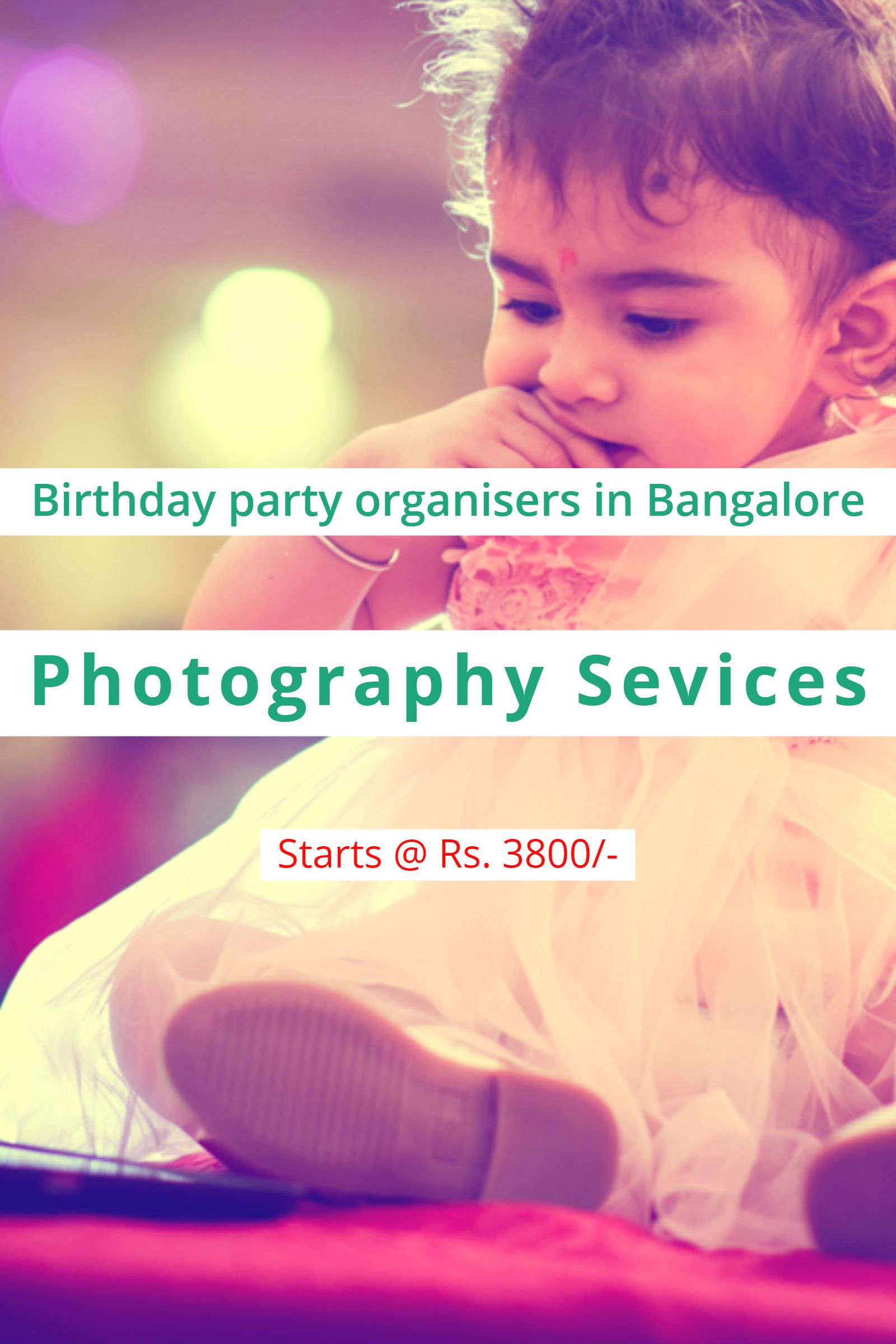 Kids birthday party photography services in Bangalore