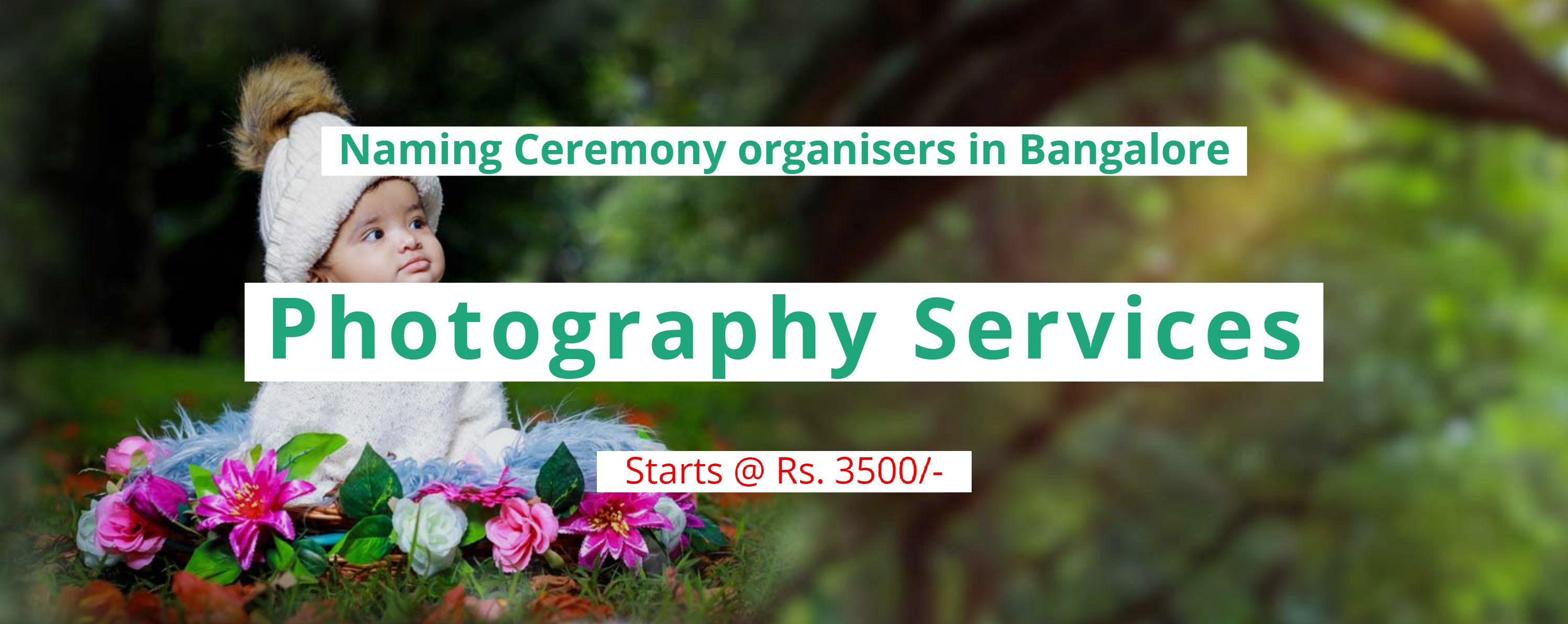 Naming ceremony photography services in Bangalore