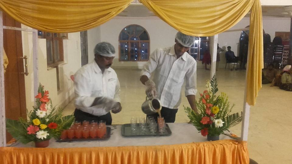 Welcome drinks setup in catering in Bangalore