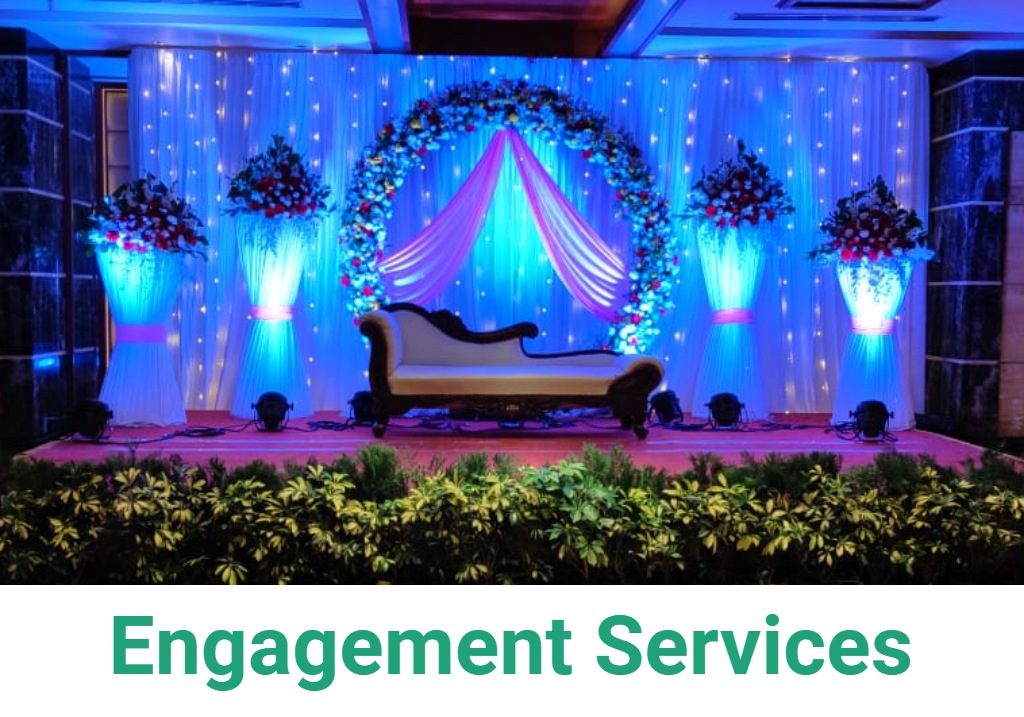 Engagement flower decorations Bangalore