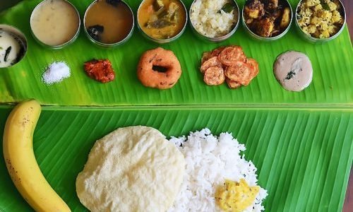 Andhra style engagement catering services in Bangalore with traditional vegetarian menu