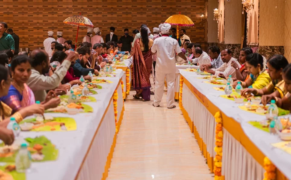 Andhra style naming ceremony catering services in Bangalore with traditional vegetarian menu