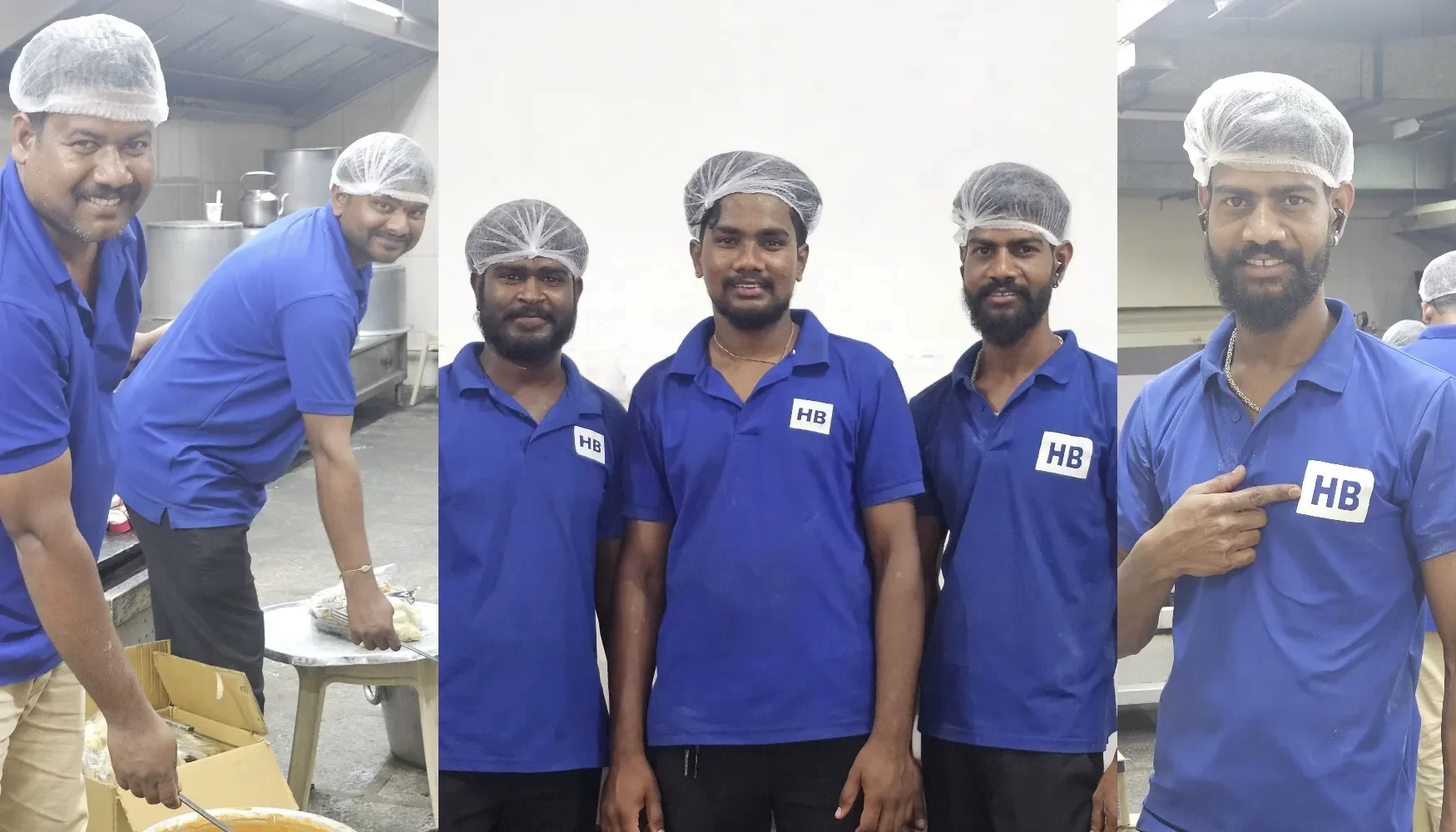 Professional Andhra style catering chefs and cooks in Bangalore preparing food in a hygienic kitchen