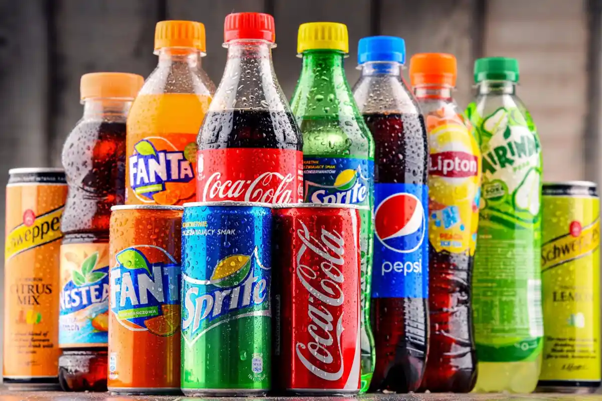 Soft drinks and beverages counter setup for Andhra style catering in Bangalore