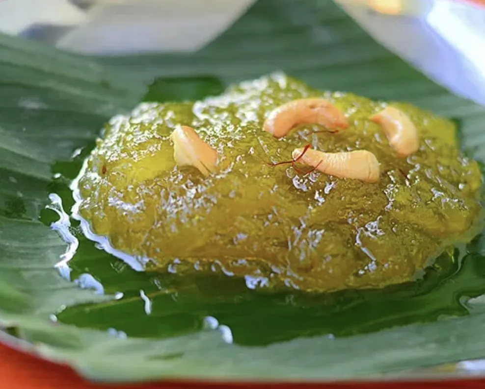 kashi halwa dessert served at andhra style catering bangalore