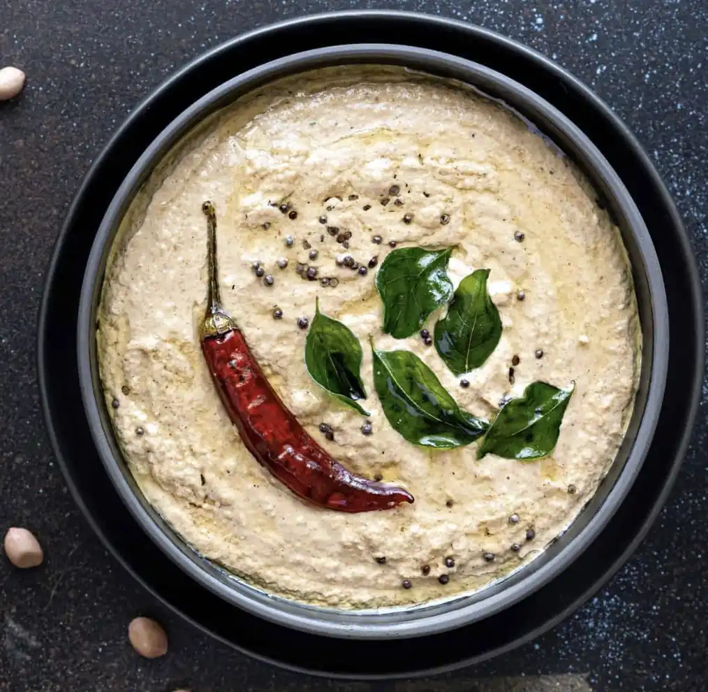 Andhra style palli kobbari chutney served in catering services in Bangalore