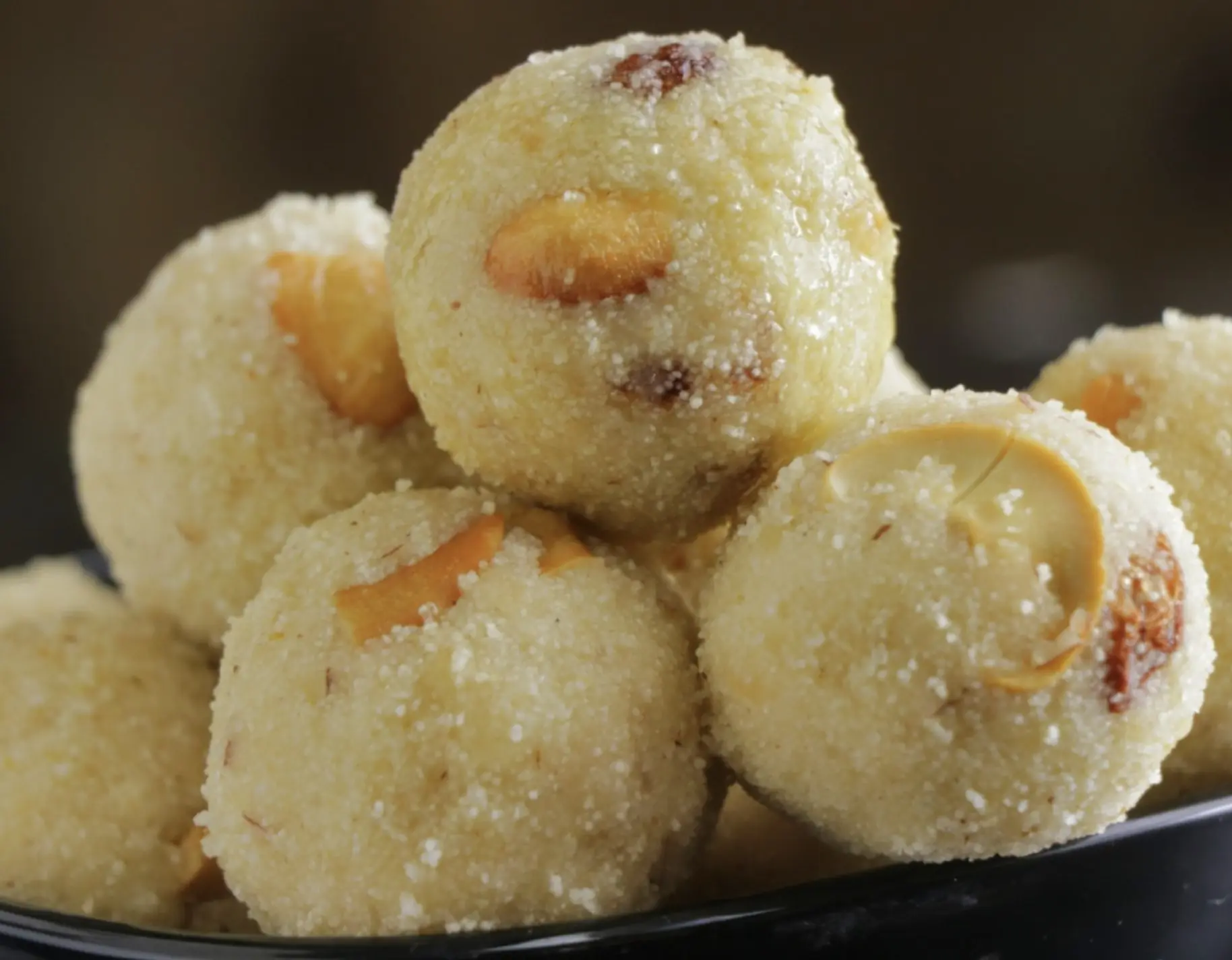 traditional rava undalu sweet served by andhra style catering bangalore