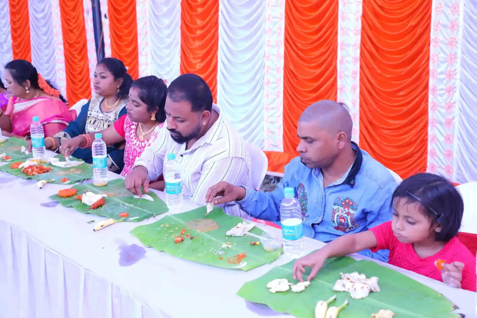 Traditional gruhapravesham banana leaf lunch catering service in Bangalore
