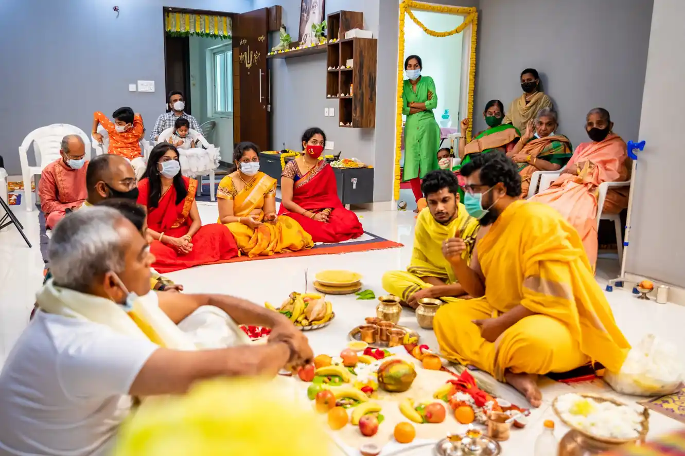 Gruhapravesham ceremony professional photoshoot in Bangalore
