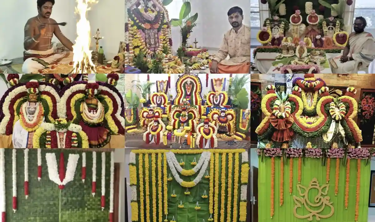 Gruhapravesham pooja and pandit services in Bangalore with traditional homam, flower decoration and housewarming rituals